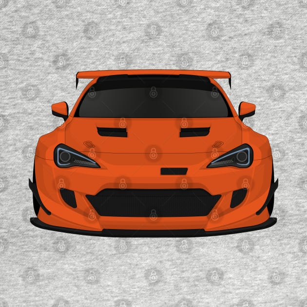 GT86 widebody Orange by VENZ0LIC